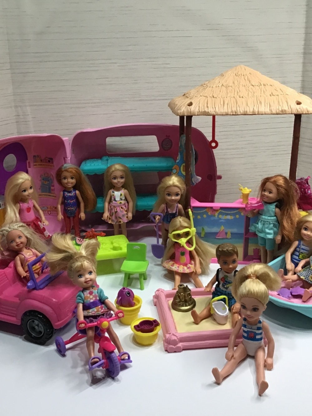 Barbie Chelsea Dolls and Extras